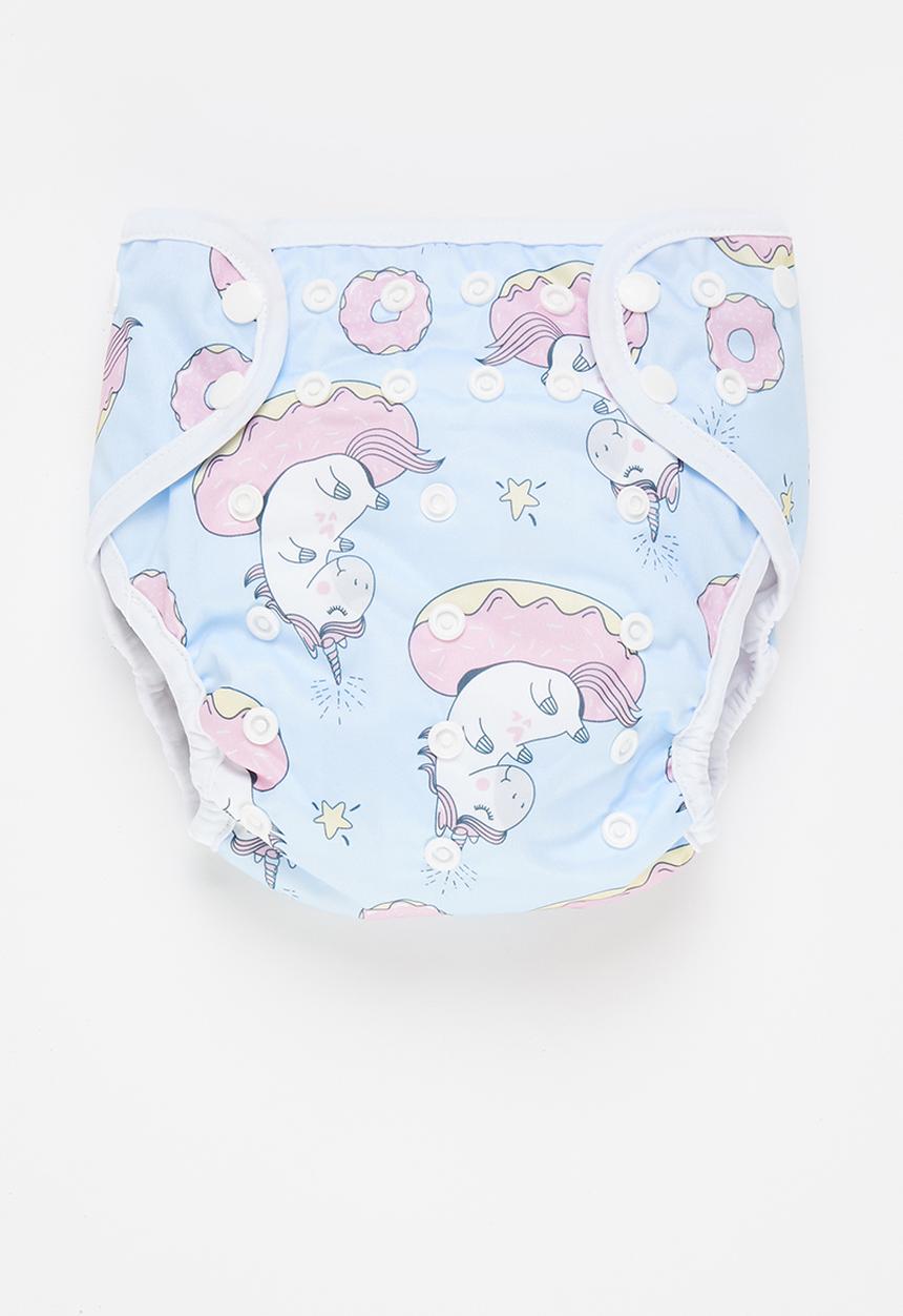 Bamboo Baby - All in one nappy - unicorn print 
