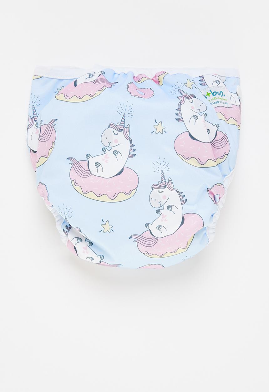Bamboo Baby - All in one nappy - unicorn print 