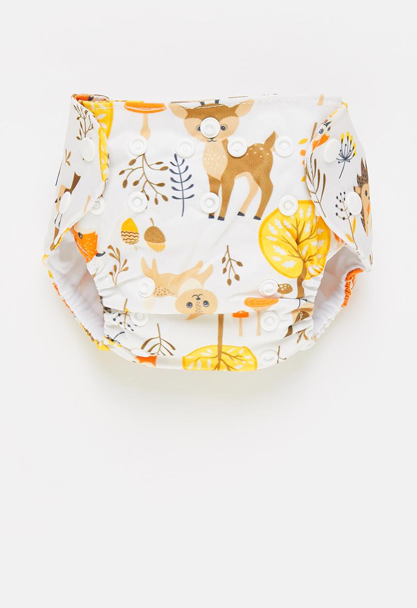 Bamboo Baby - Newborn all in one nappy - forest print 