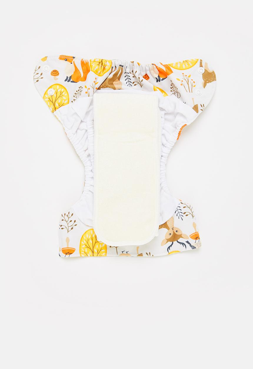 Bamboo Baby - Newborn all in one nappy - forest print 