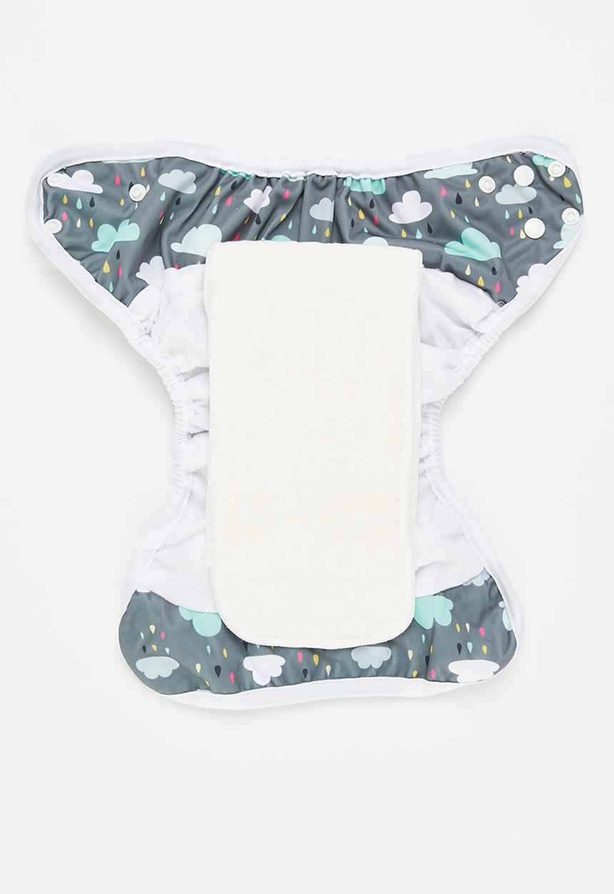 Bamboo Baby - All in one nappy - cloud
