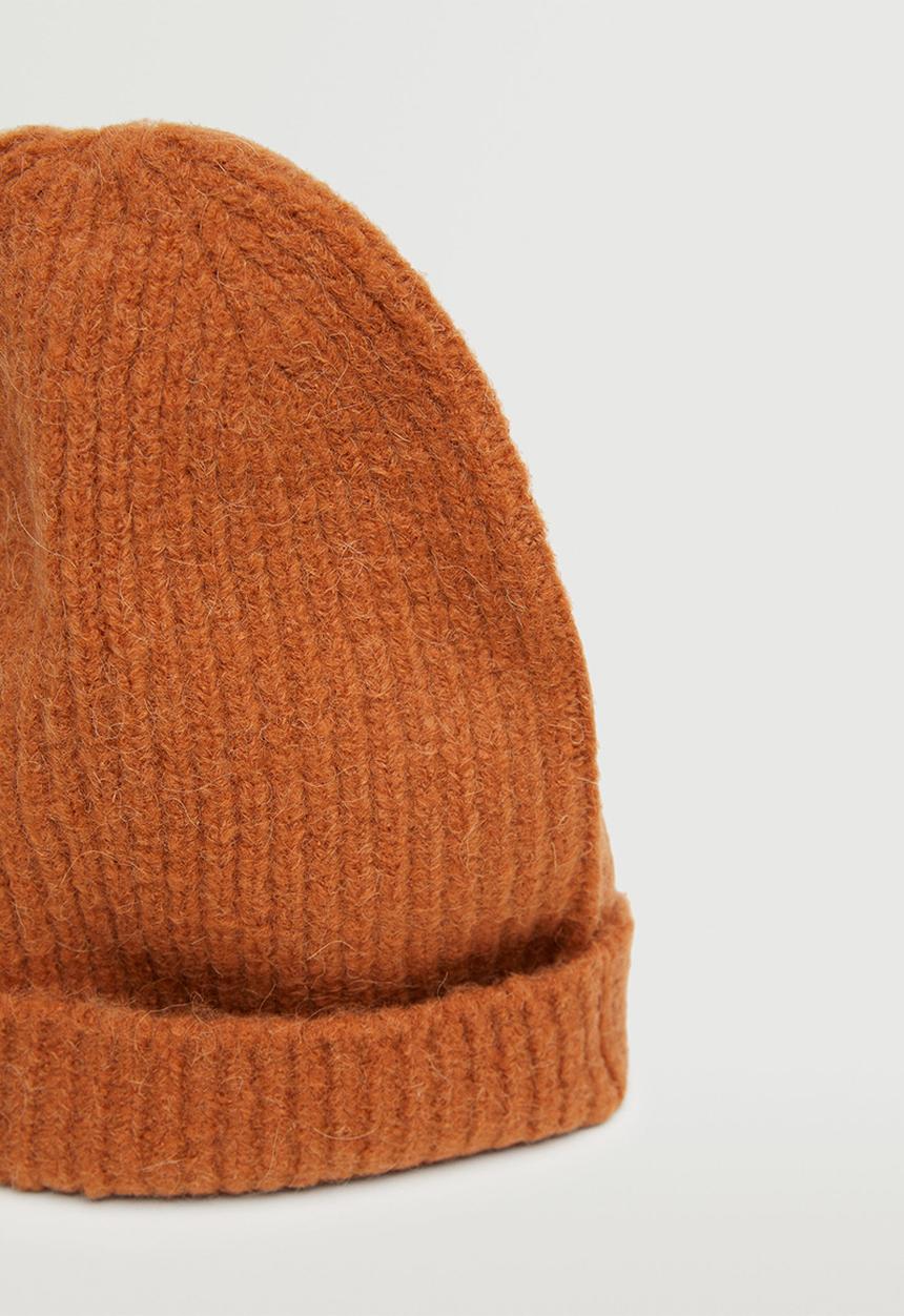 MANGO - Knit beanie - orange