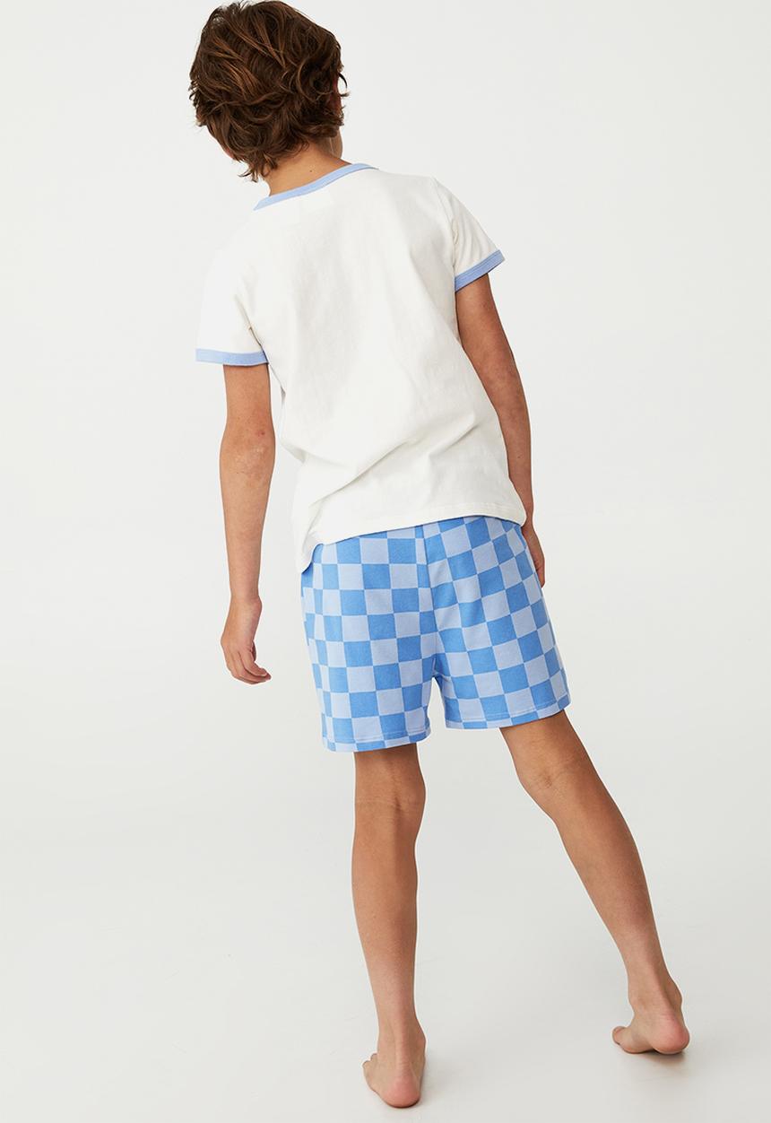 Cotton On - Felix short sleeve pyjama set license - lcn ses sesame street crew vanilla