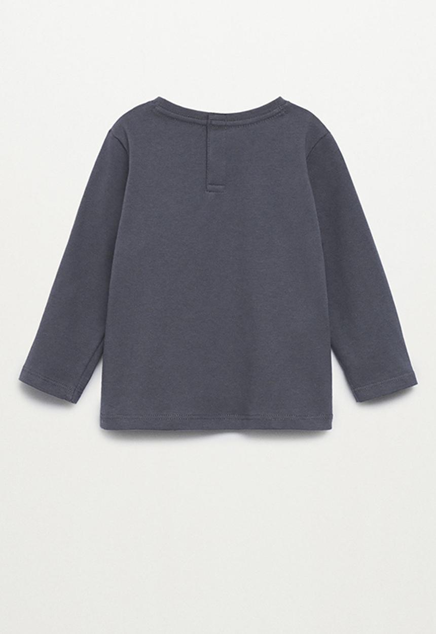 MANGO - T-shirt ratoli - charcoal