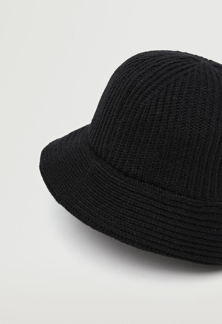 MANGO - Bucket hat -  black