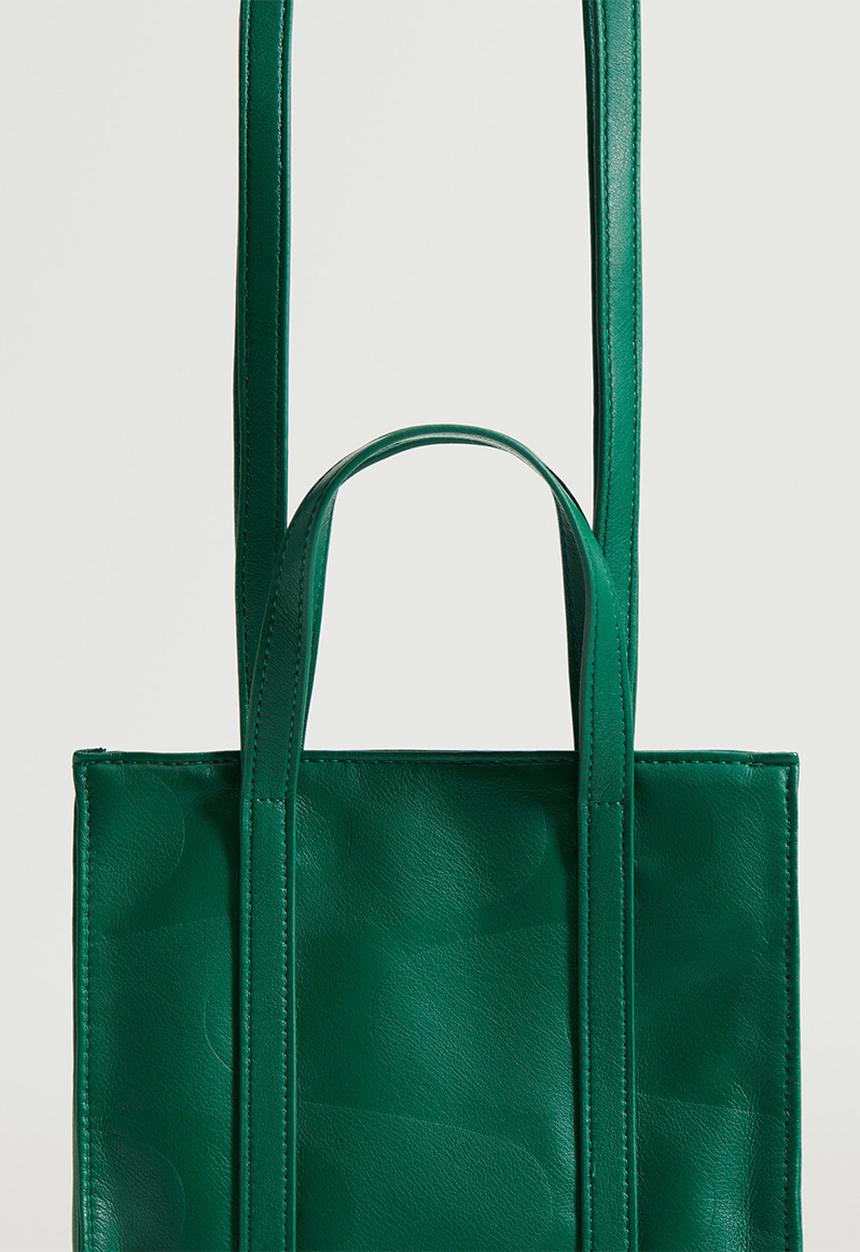 MANGO - Mini shopper bag - green