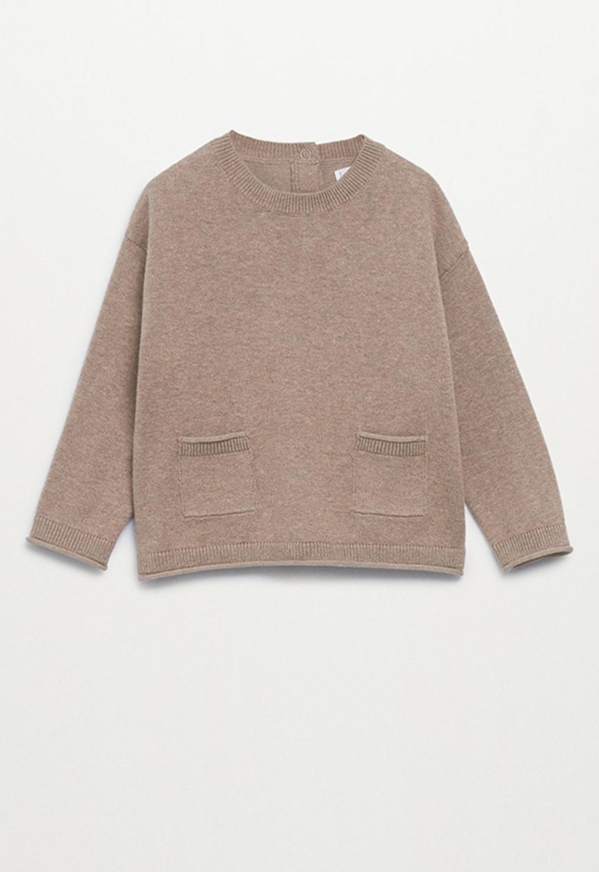 MANGO - Sweater jinb - medium brown
