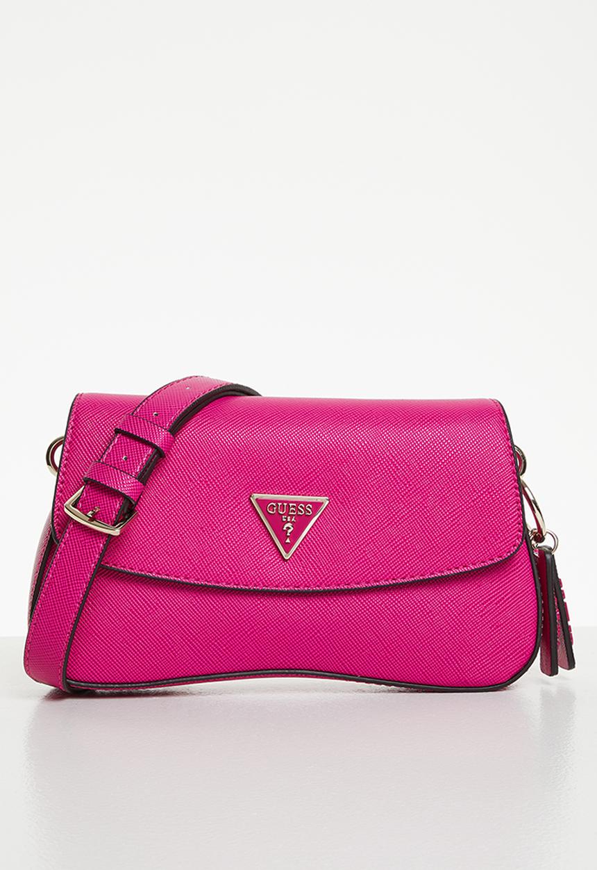 GUESS - Cordelia flap shoulder bag - fuchsia