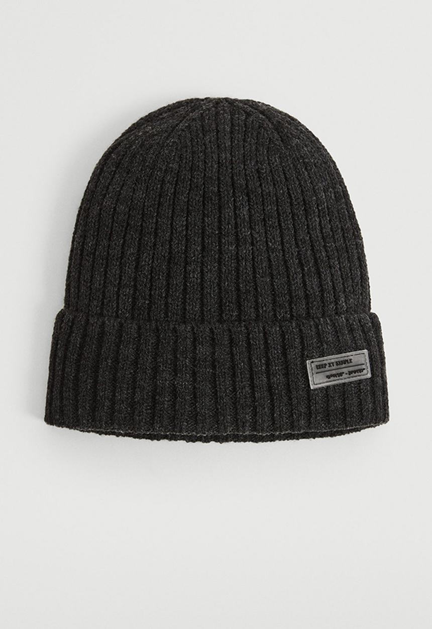 MANGO - Hat knit - dark grey