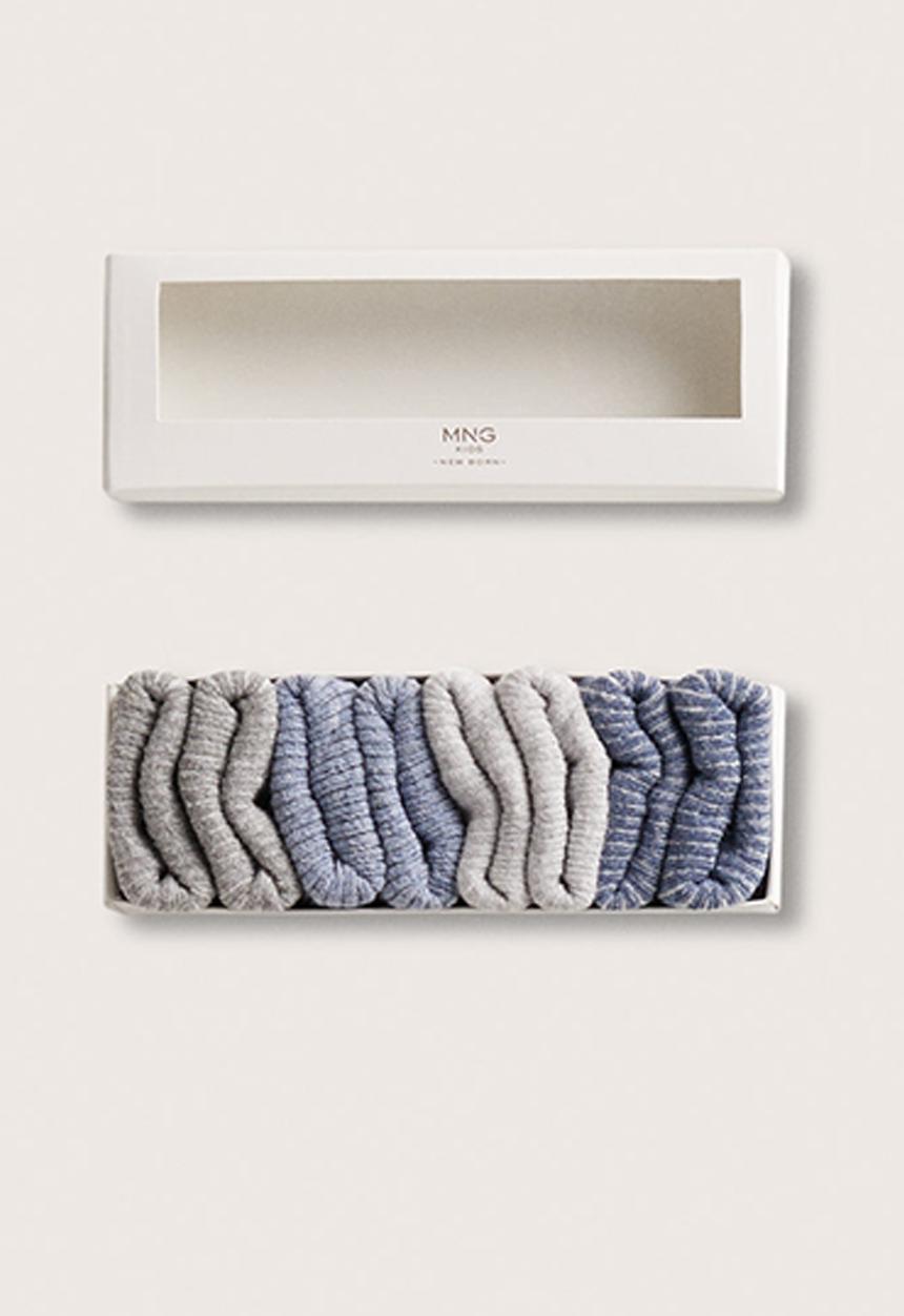 MANGO - Socks weston - grey & blue 