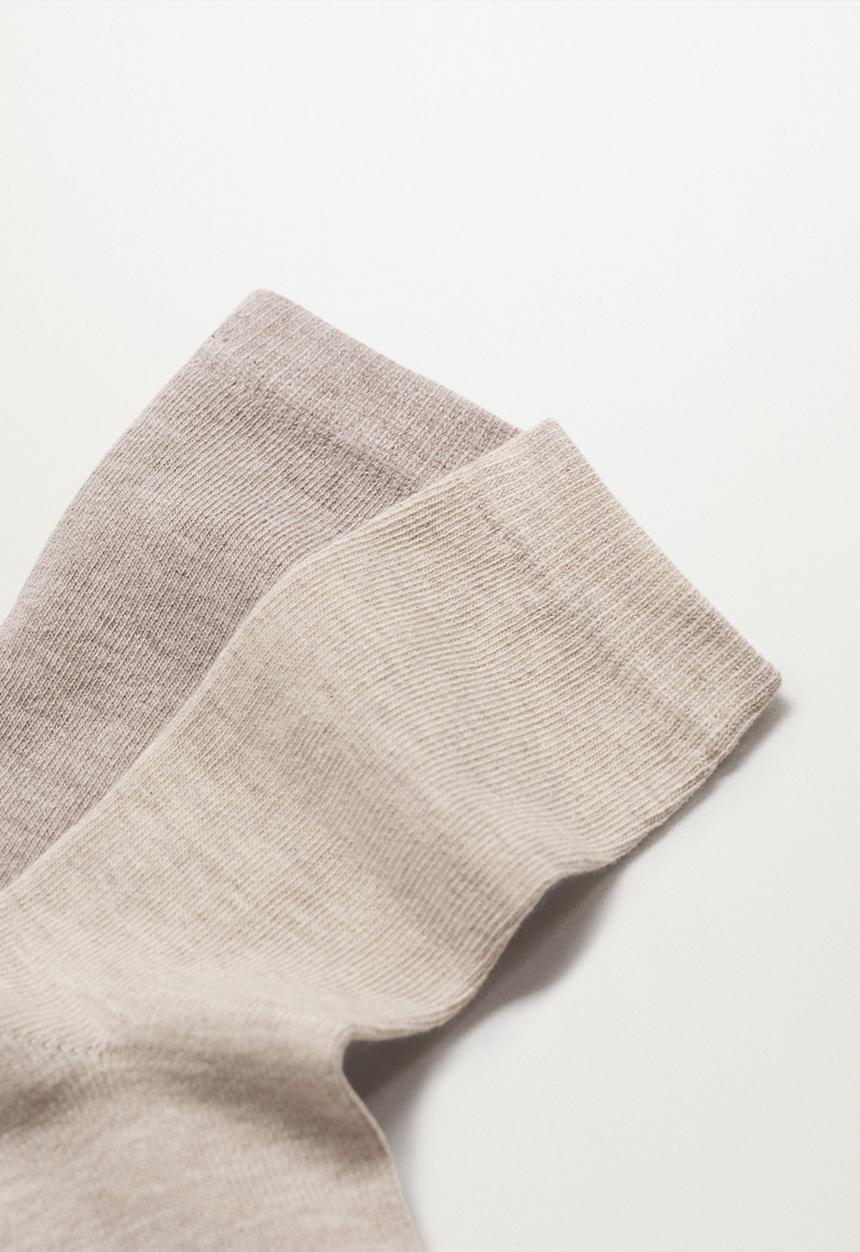 MANGO - Socks uni - brown