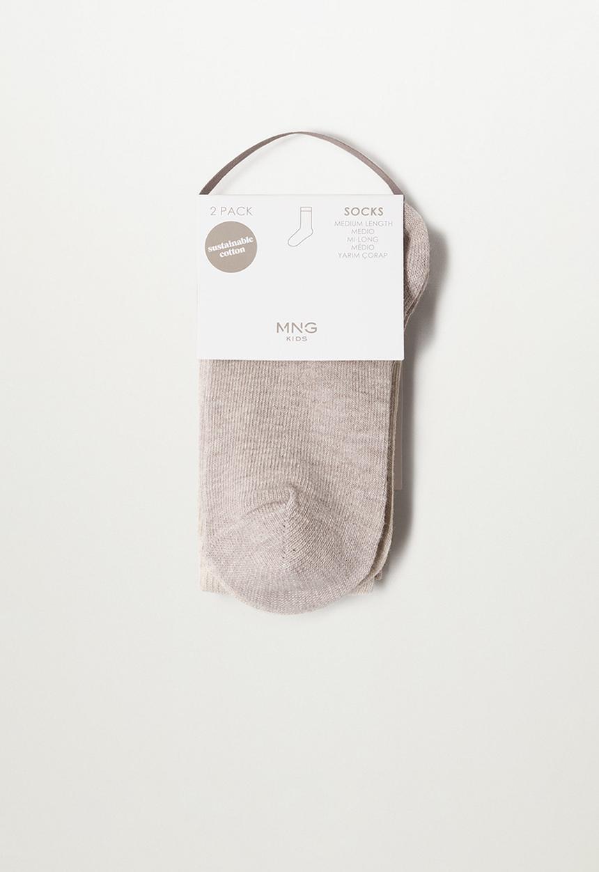 MANGO - Socks uni - brown
