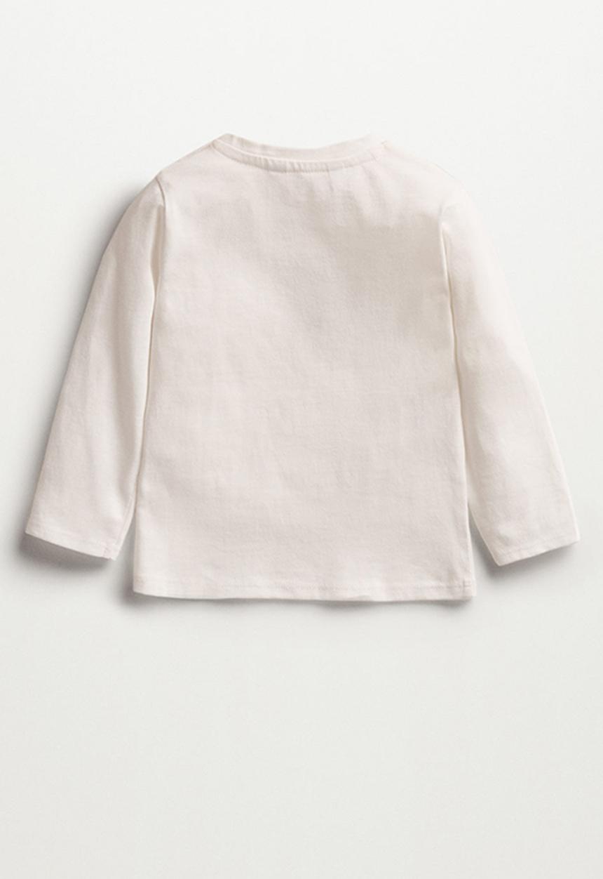 MANGO - T-shirt forest - off white 