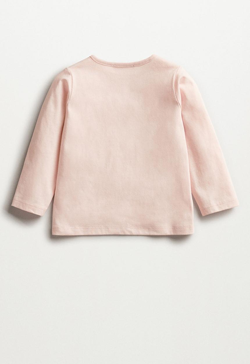 MANGO - T-shirt hi - pink