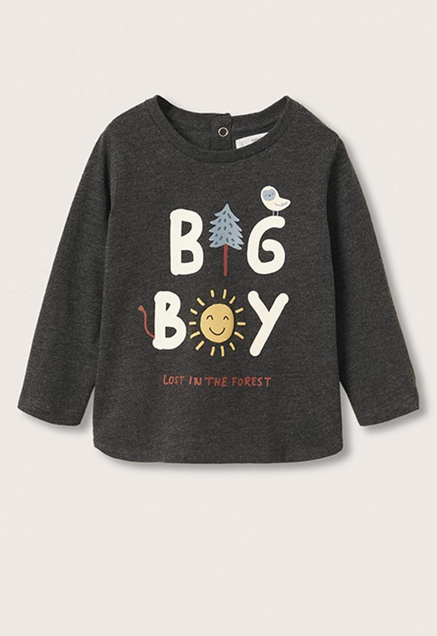 MANGO - T-shirt solete - charcoal 