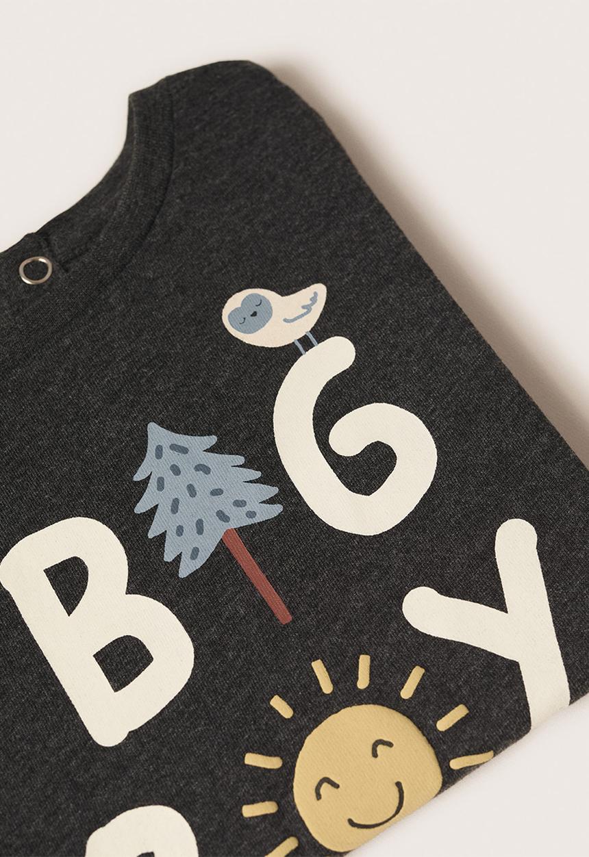 MANGO - T-shirt solete - charcoal 