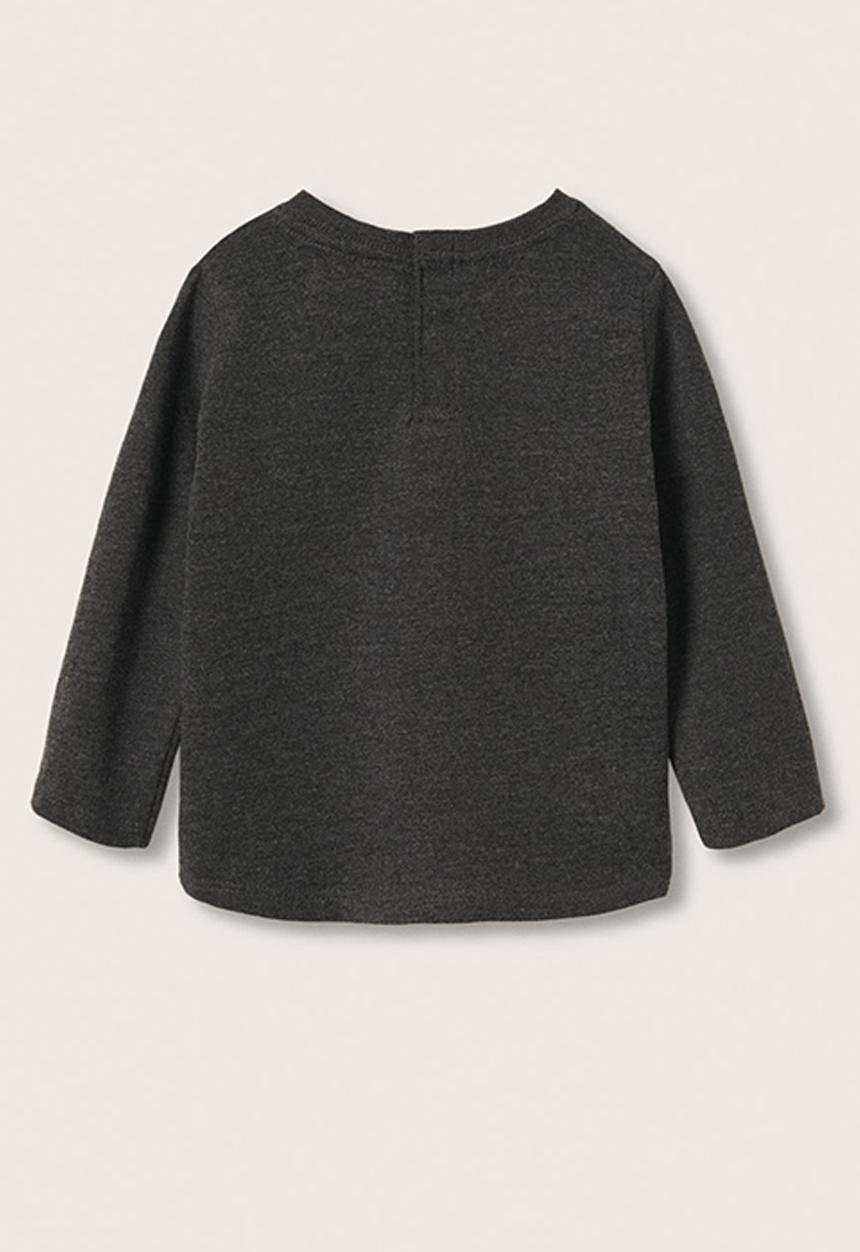 MANGO - T-shirt solete - charcoal 