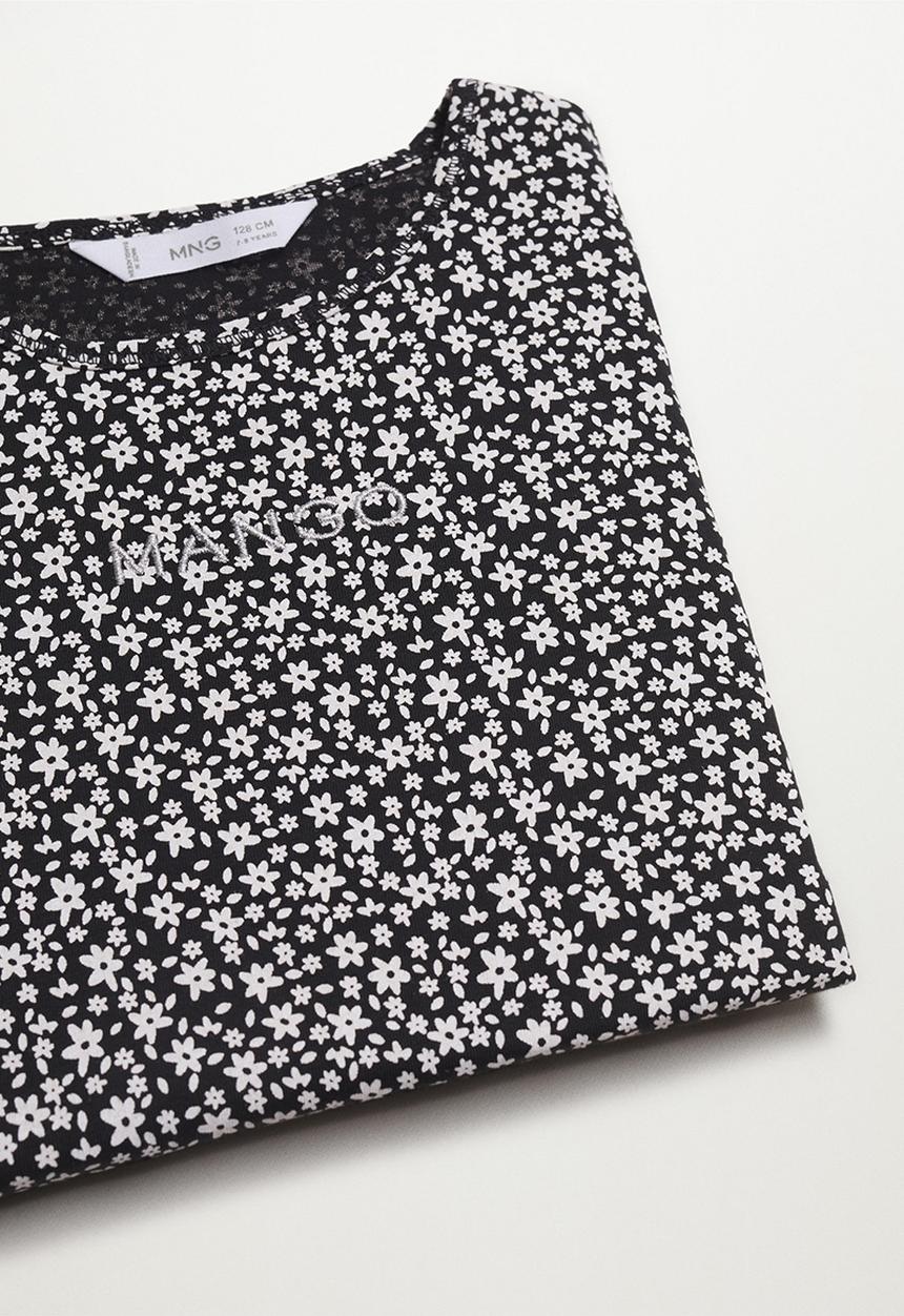 MANGO - T-shirt mangofi-h - black
