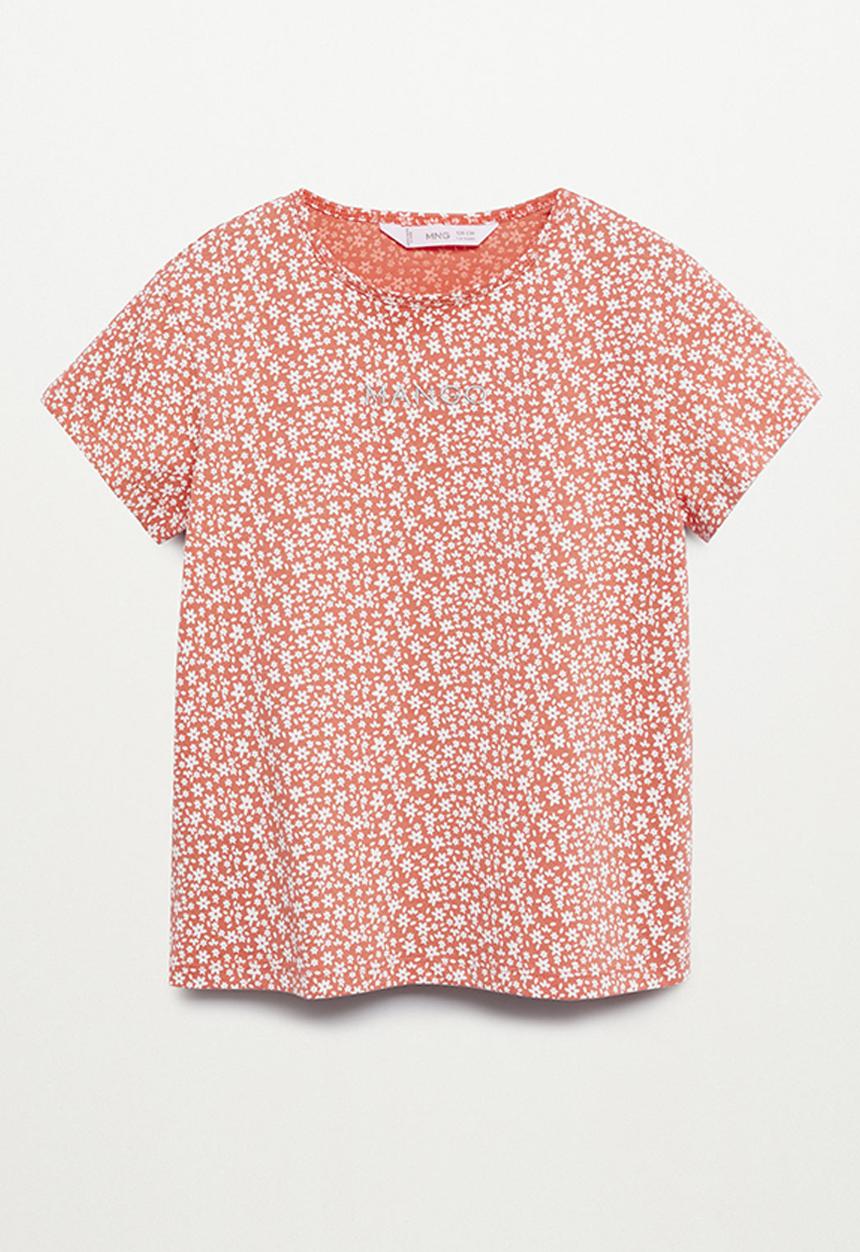 MANGO - T-shirt mangofi-h - pink