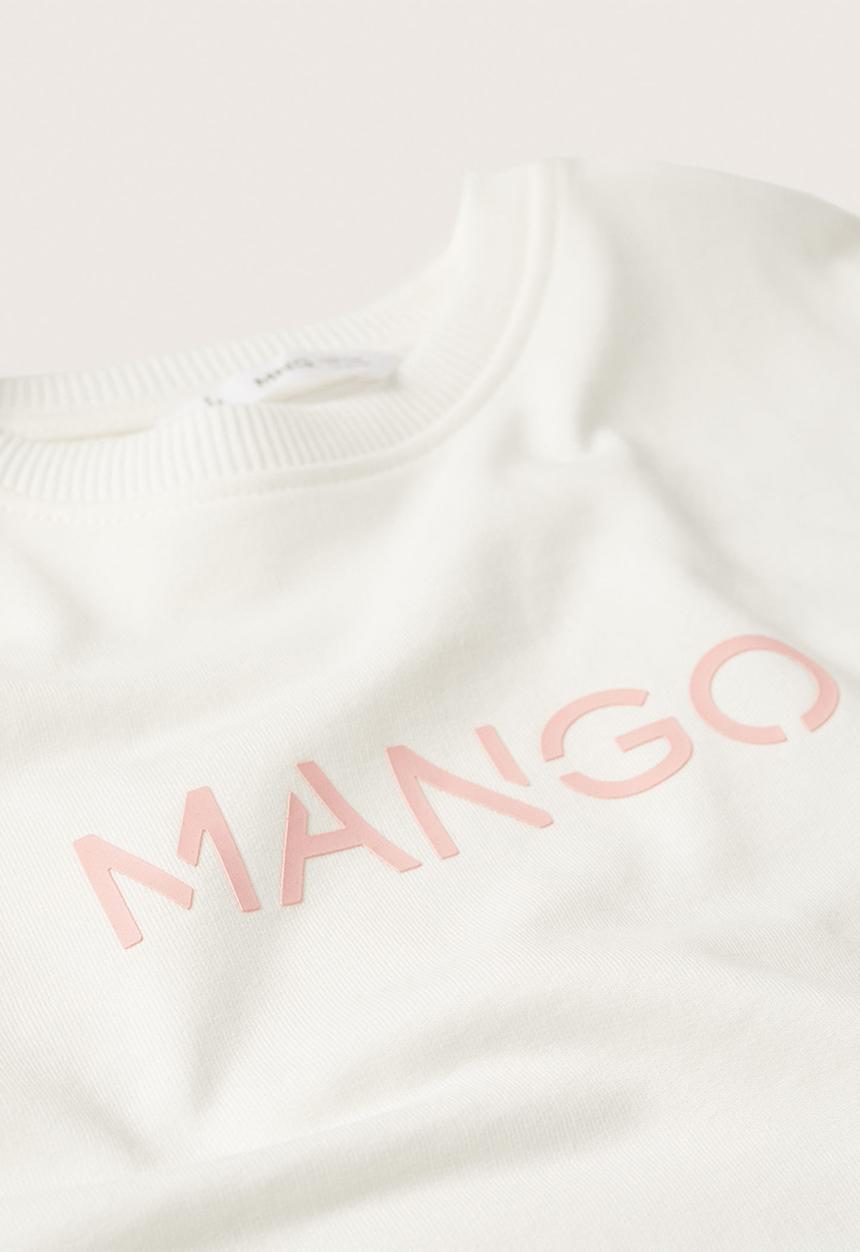MANGO - Sweatshirt mangolog - off white 