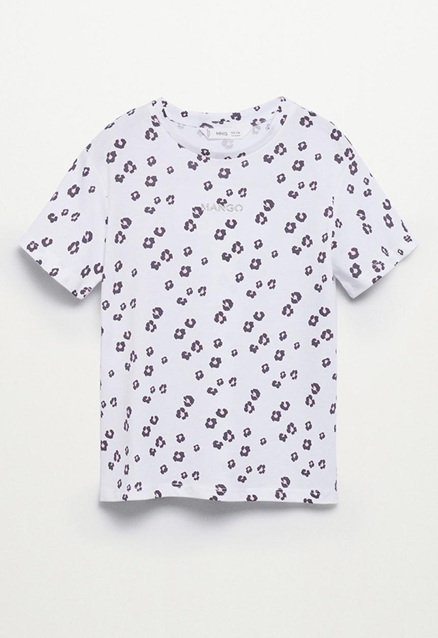 MANGO - T-shirt mangofis-h - lilac