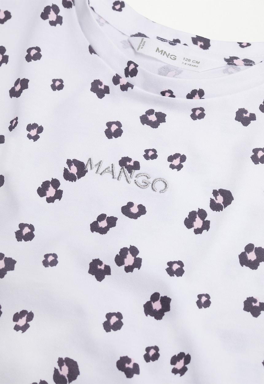 MANGO - T-shirt mangofis-h - lilac