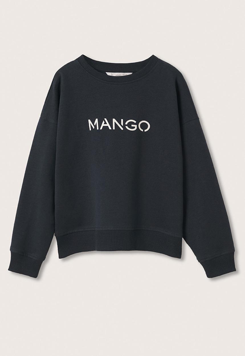 MANGO - Sweatshirt mangolog - navy