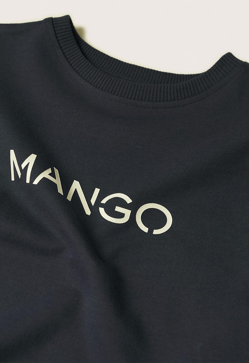 MANGO - Sweatshirt mangolog - navy