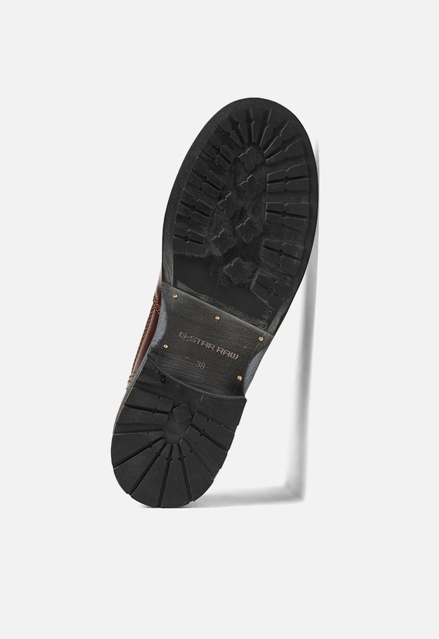 G-STAR - Roofer iv mid lea w - red/brown