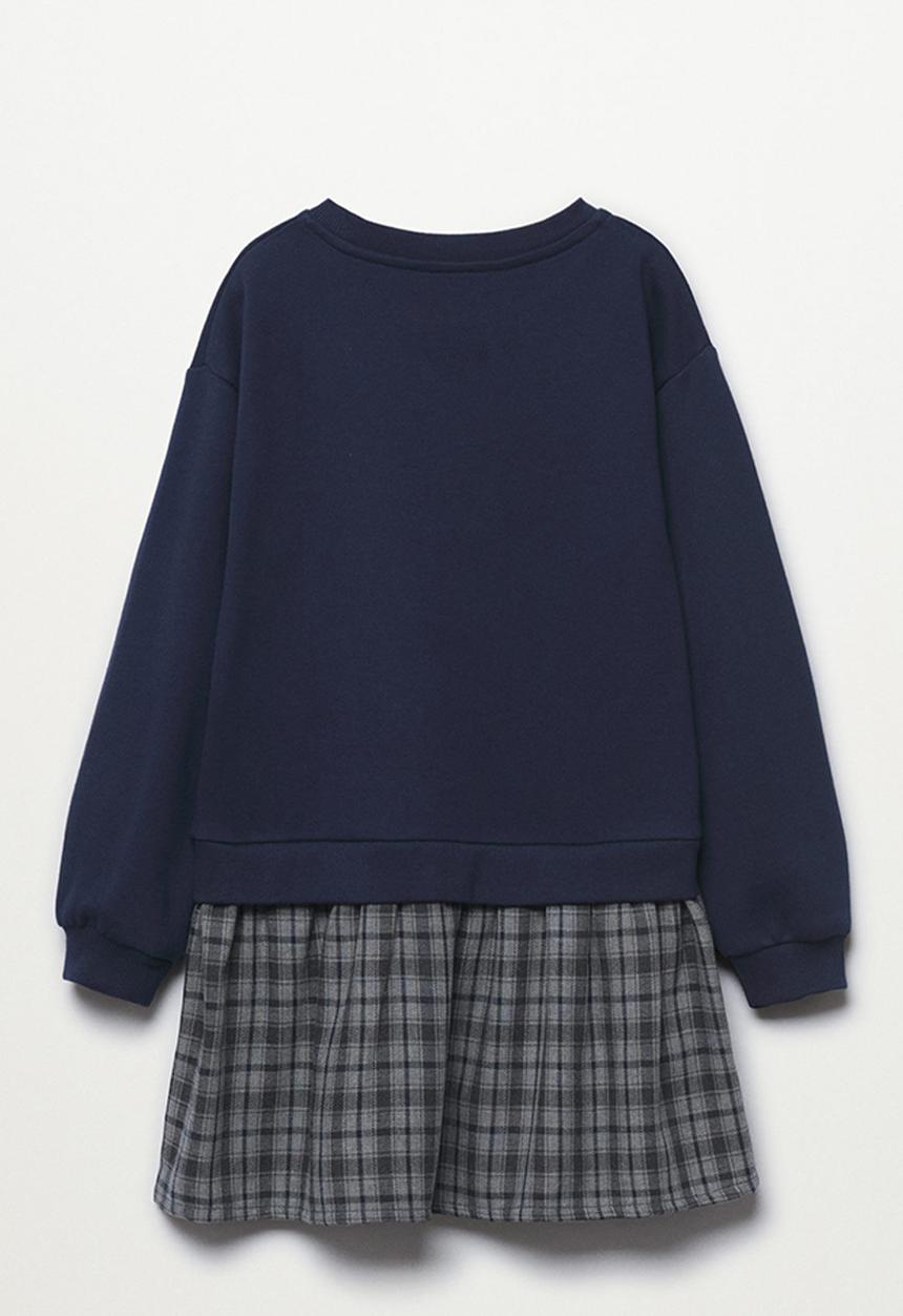 MANGO - Dress reme - navy 