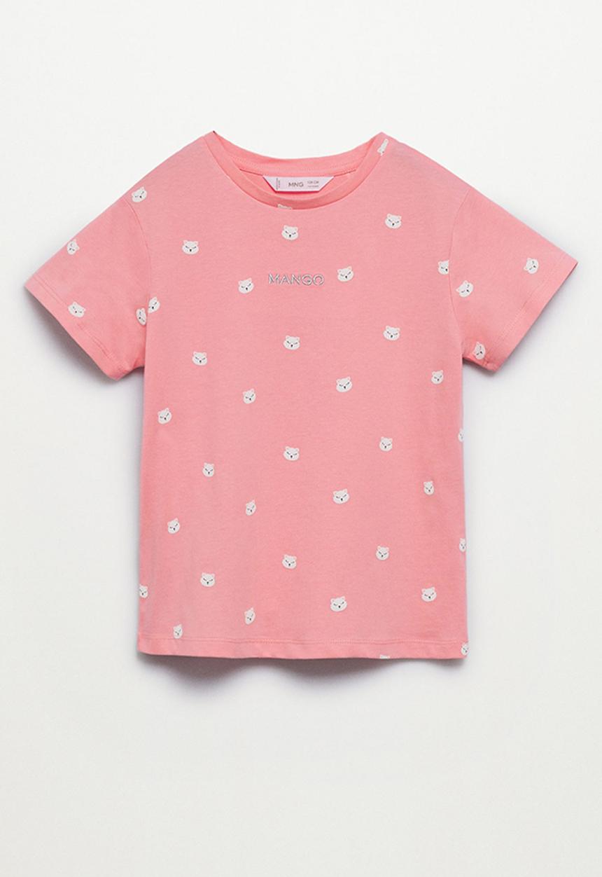 MANGO - T-shirt mangofis-h - pink