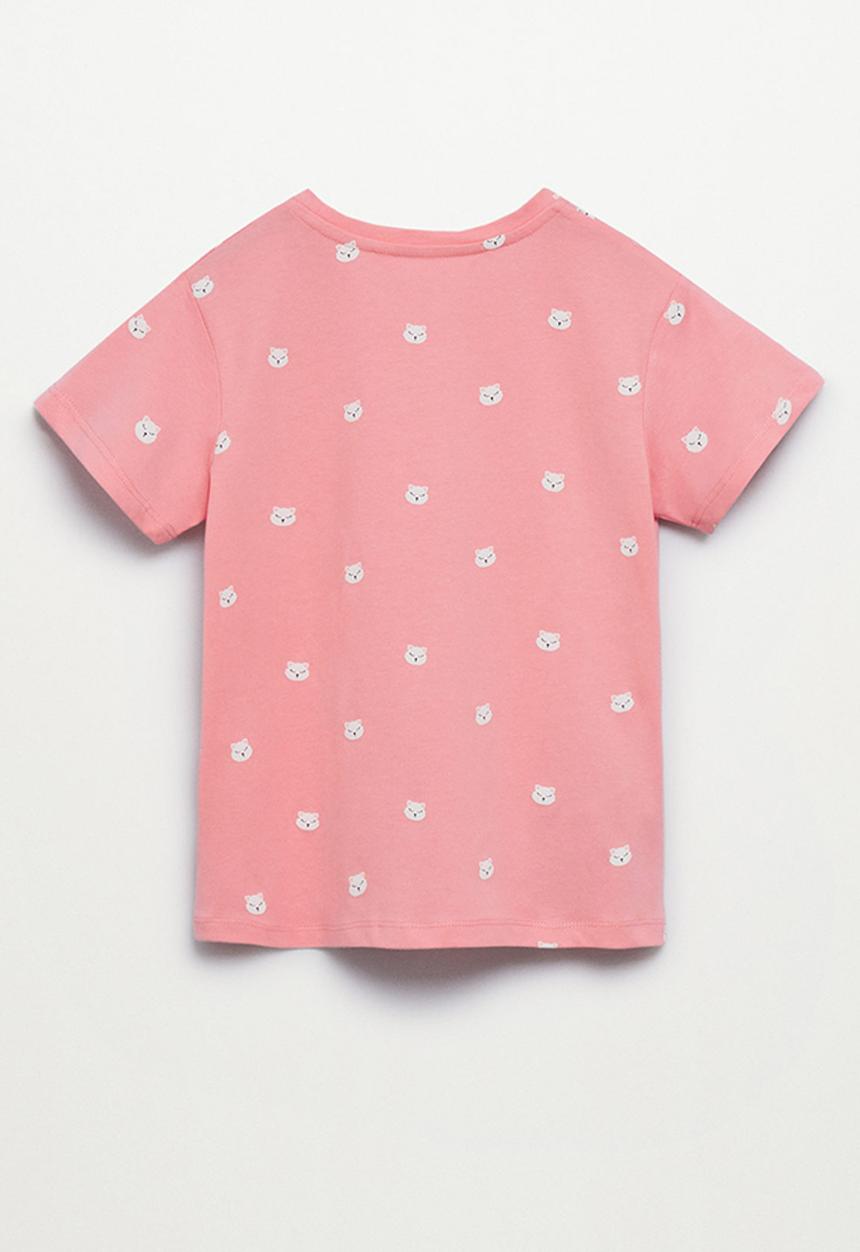 MANGO - T-shirt mangofis-h - pink