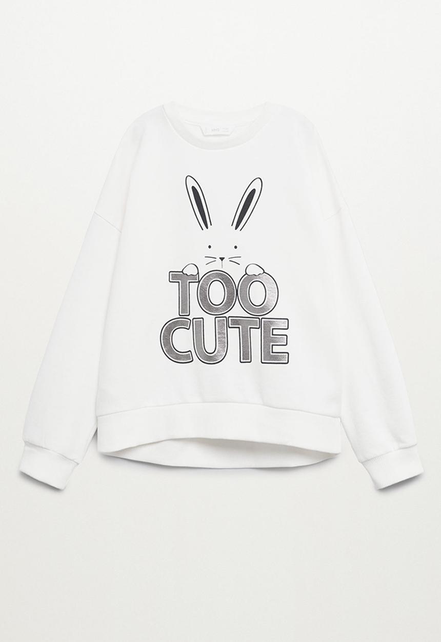 MANGO - Sweatshirt dublinip 2 pack - off white & pink