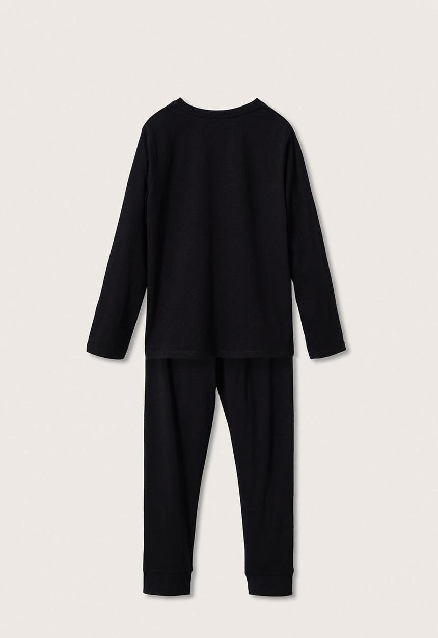 MANGO - Pijama set bones - black 
