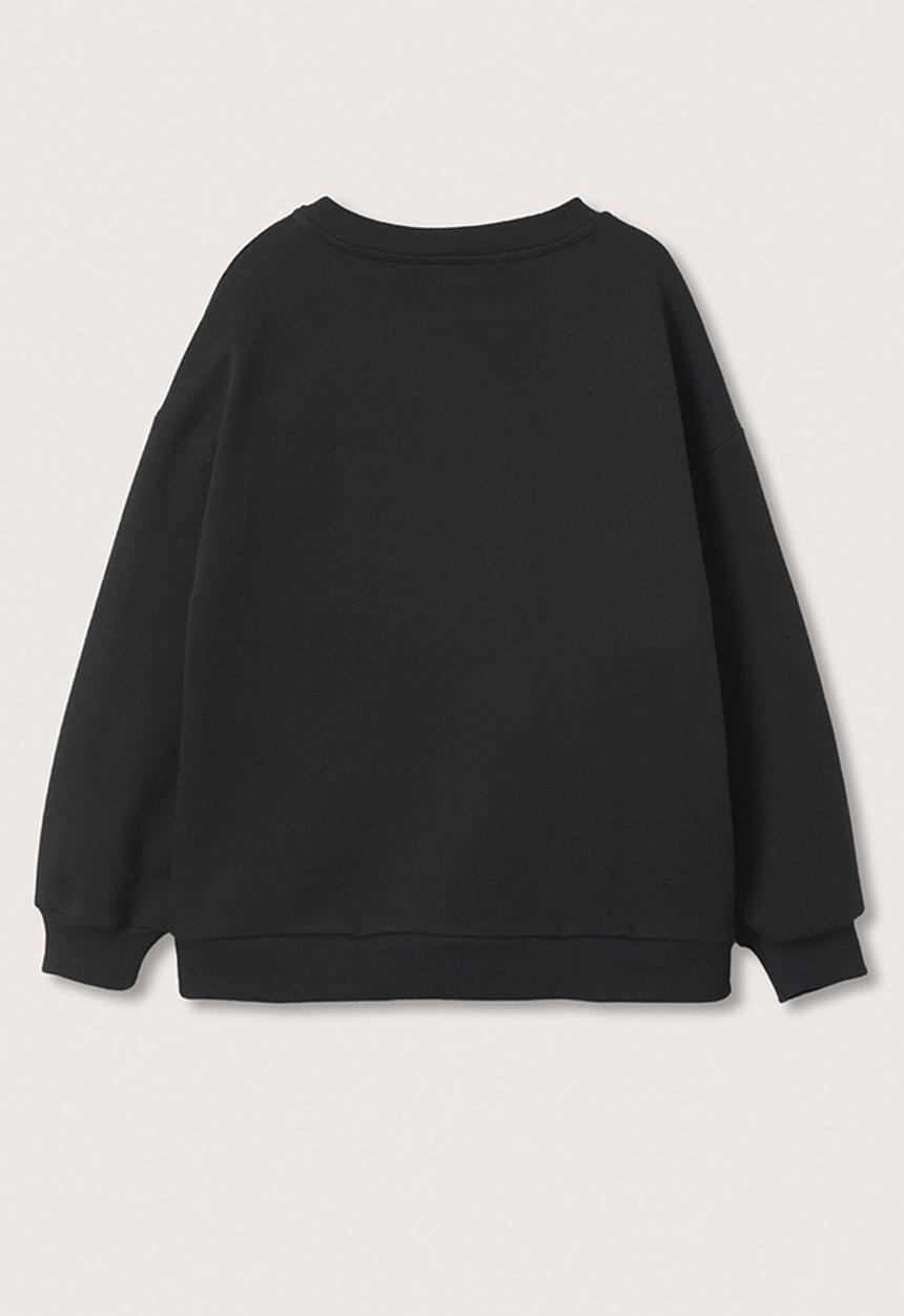 MANGO - Sweatshirt fringe - black