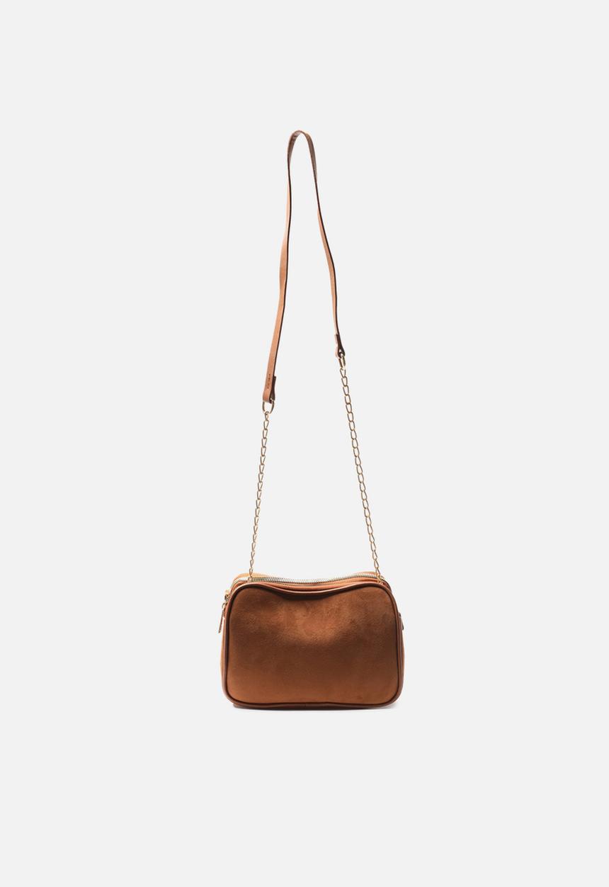 Trendyol - Soft feel pu crossbody bag - tobacco