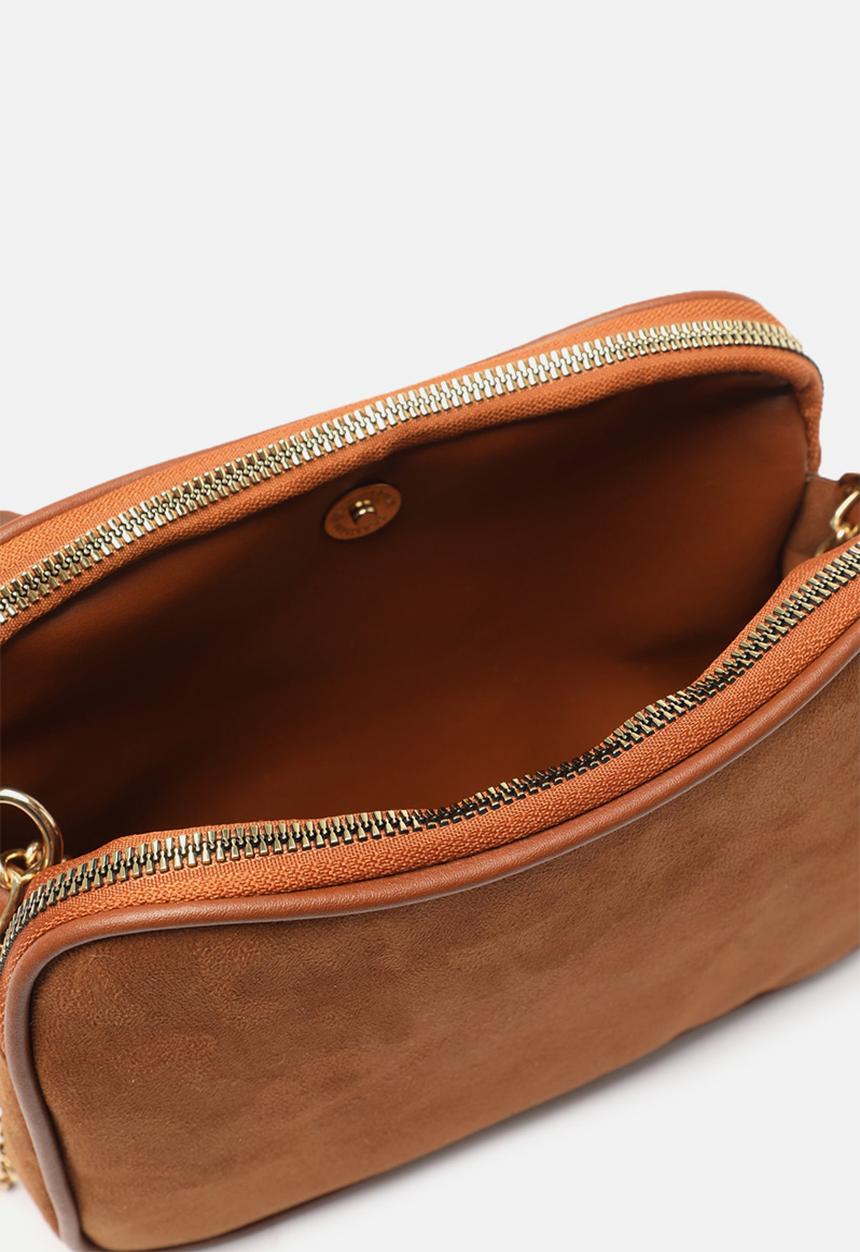 Trendyol - Soft feel pu crossbody bag - tobacco