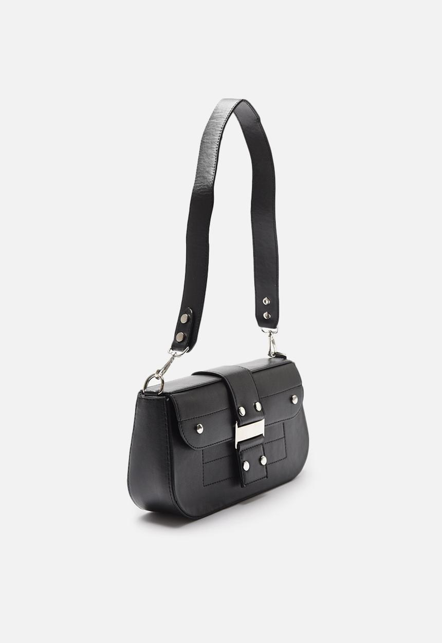 Trendyol - Buckle detail underarm bag - black