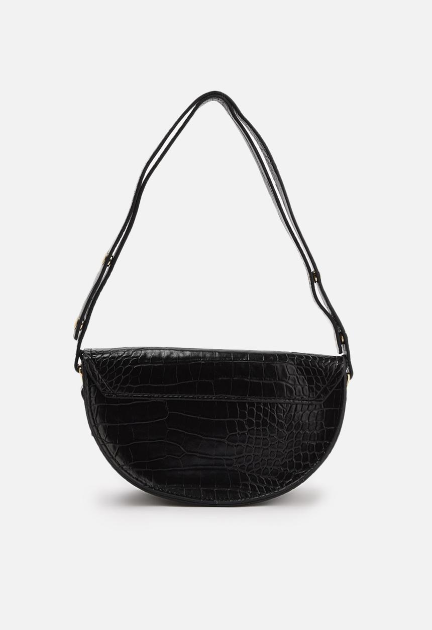 Trendyol - Faux croc bag - black
