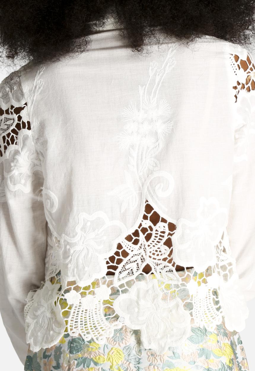 Dahlia - Lila Embroidered Blouse