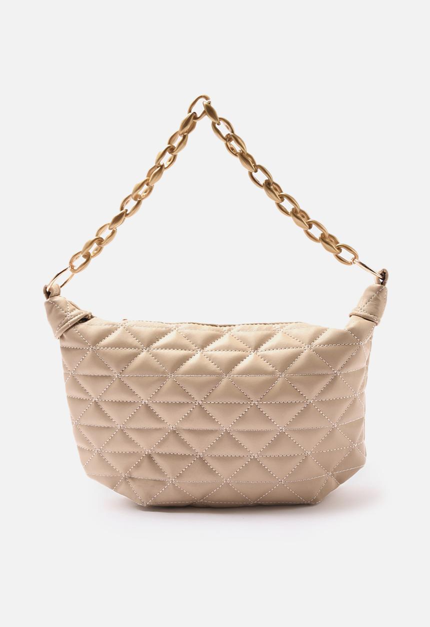 Trendyol - Diamond quilt bag - beige