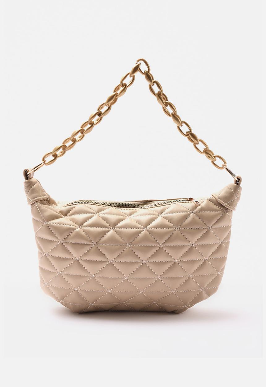 Trendyol - Diamond quilt bag - beige