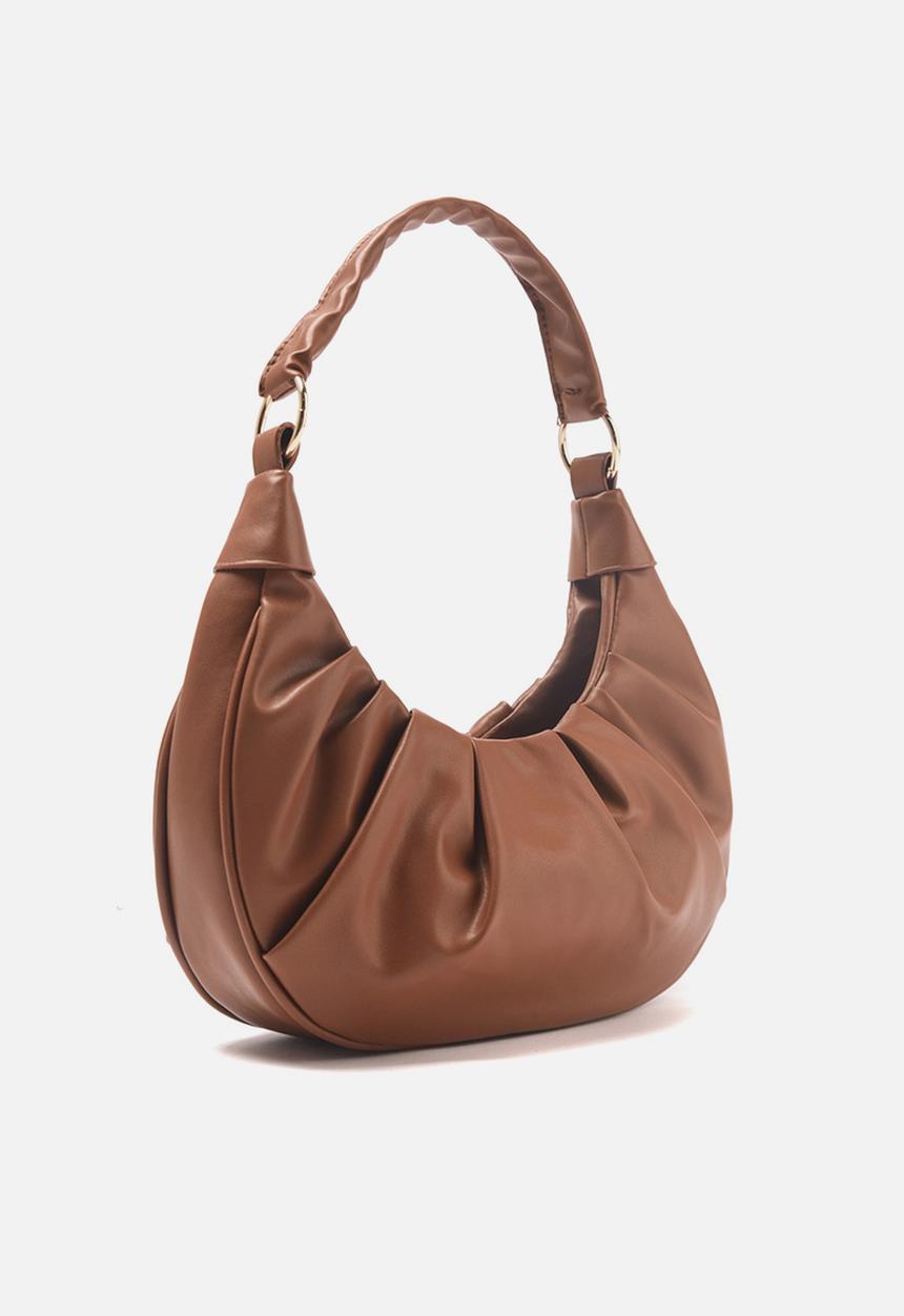 Trendyol - Ruched underarm bag - tobacco