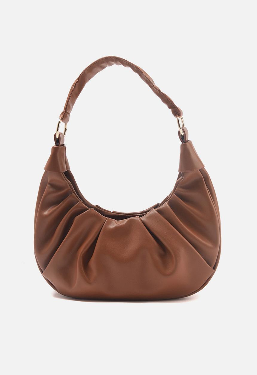 Trendyol - Ruched underarm bag - tobacco