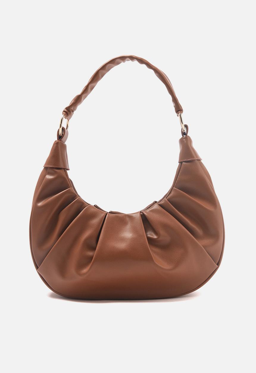 Trendyol - Ruched underarm bag - tobacco