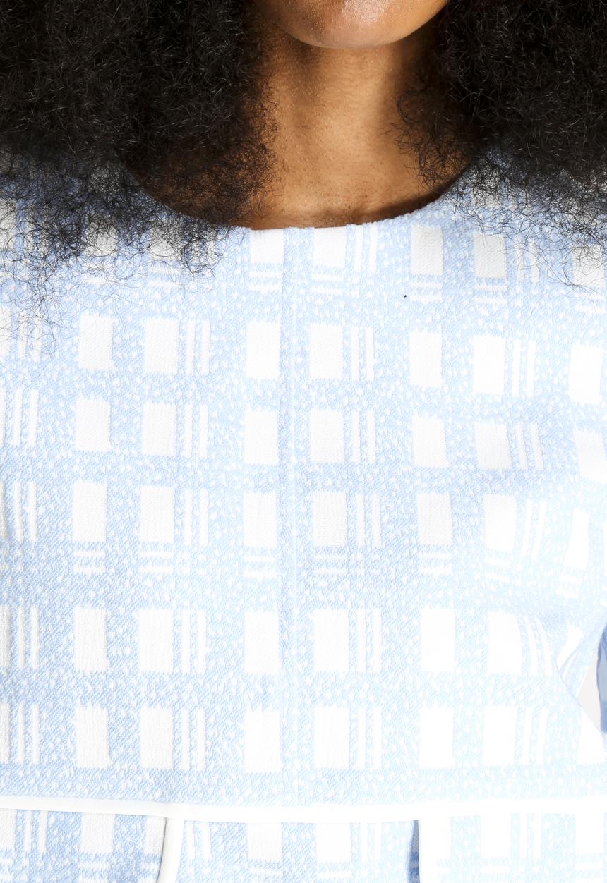 Dahlia - Textured Check Top