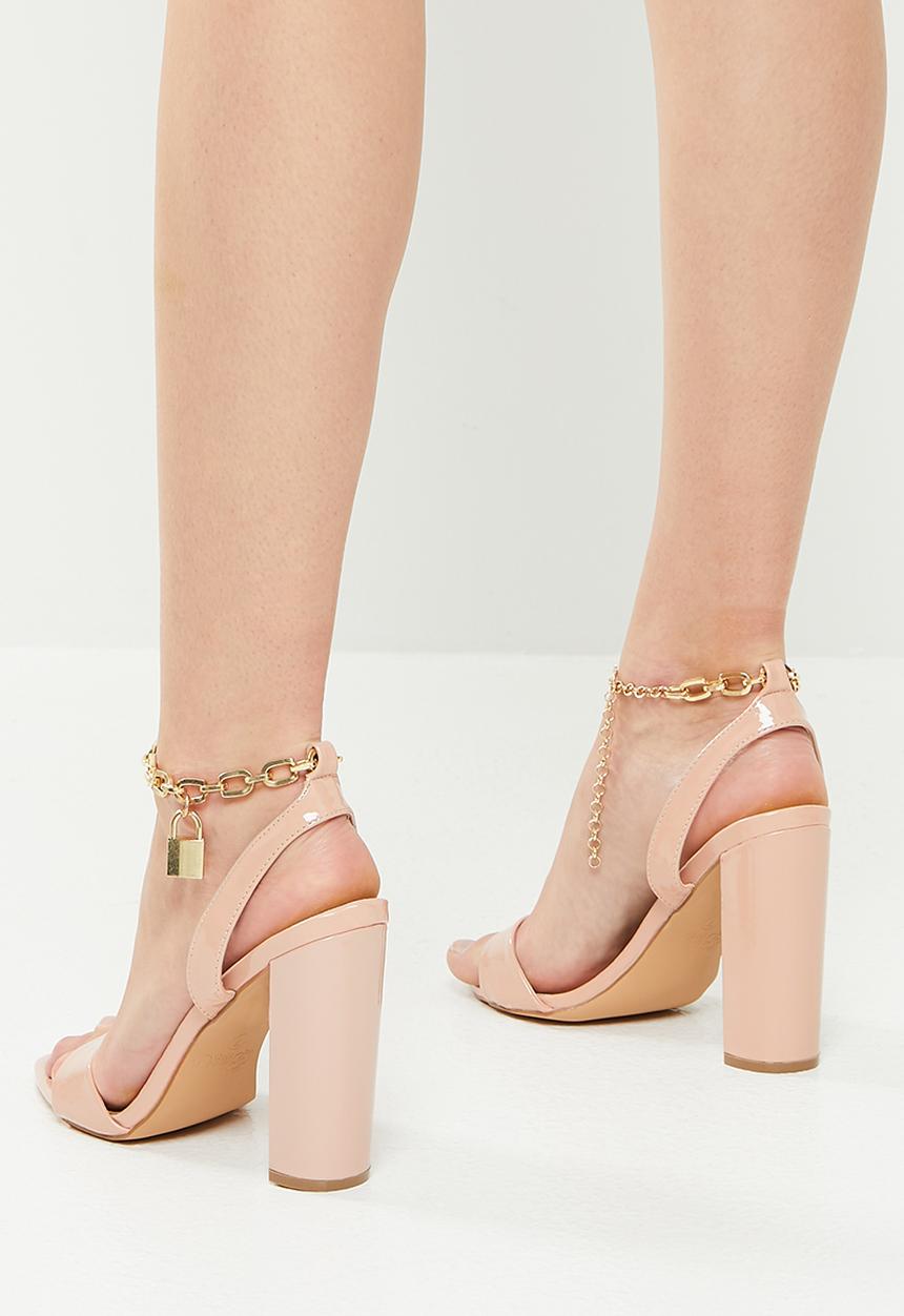 Miss Black - Nobel1 block heel - nude