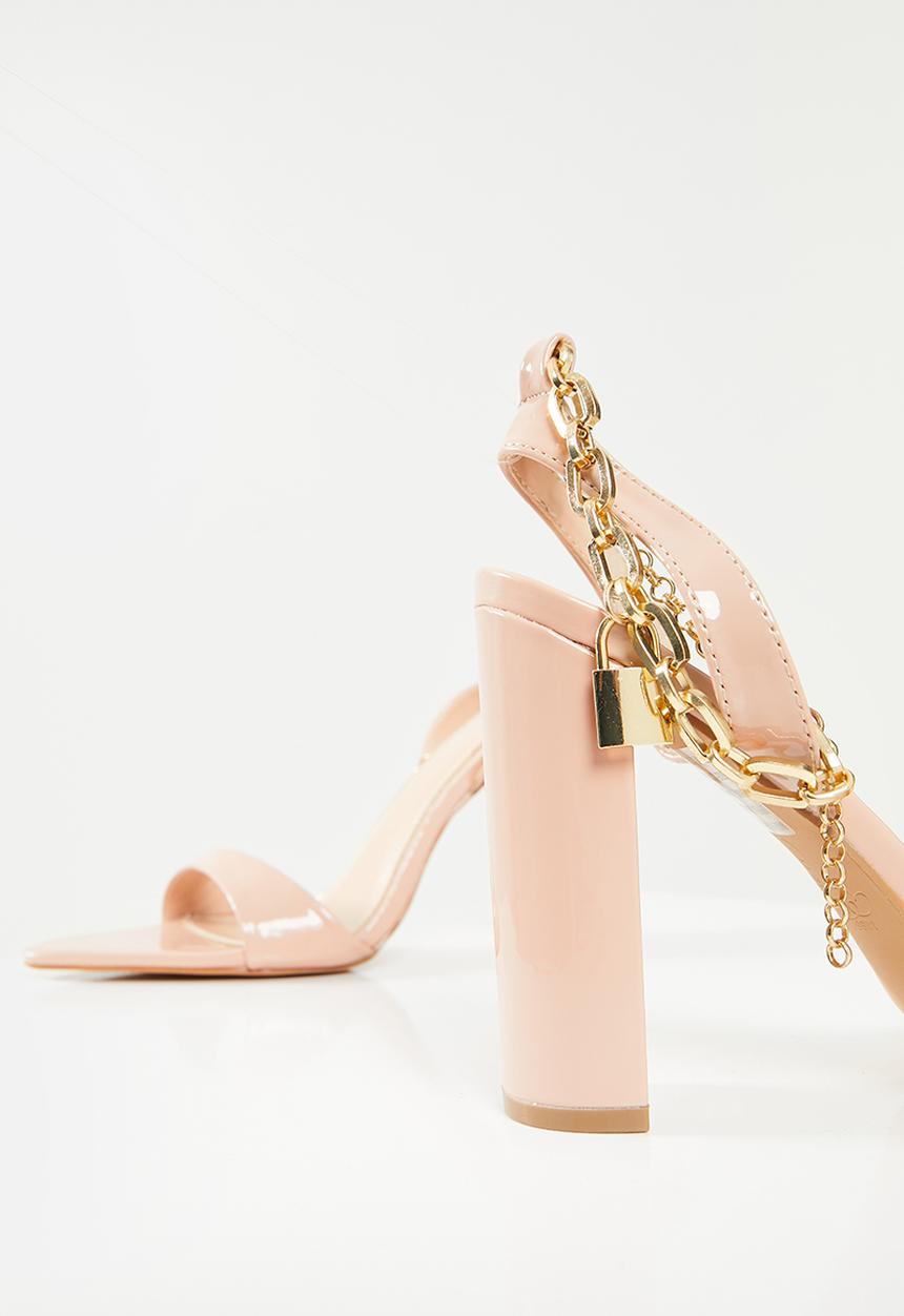 Miss Black - Nobel1 block heel - nude