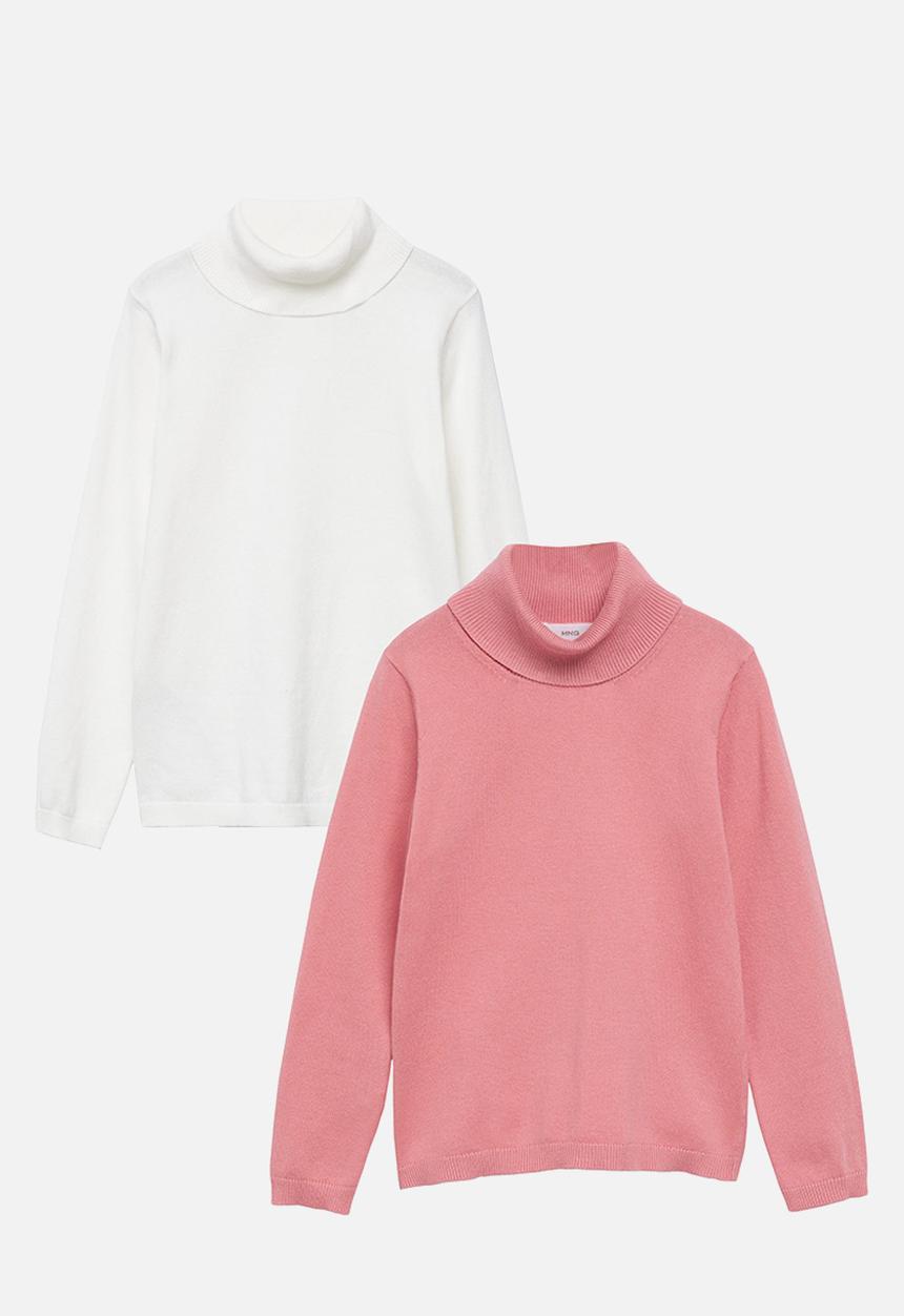 MANGO - Sweater bella 2-pack - white & pink