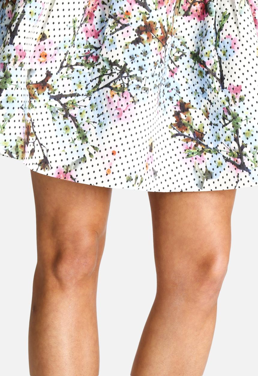 Dahlia - Spot and Flower Skirt